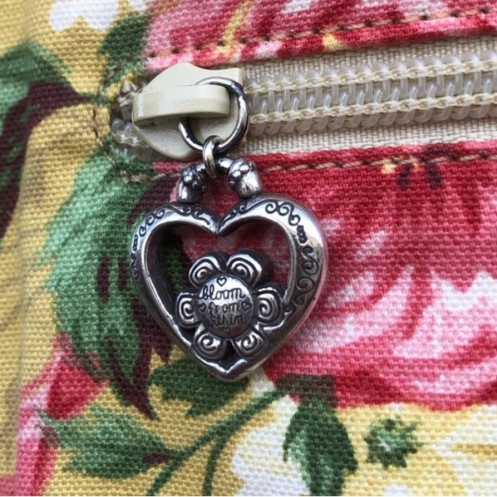 Brighton Jodie Pink Heart Leather Mini Handbag - reversible - Picture 12 of 13